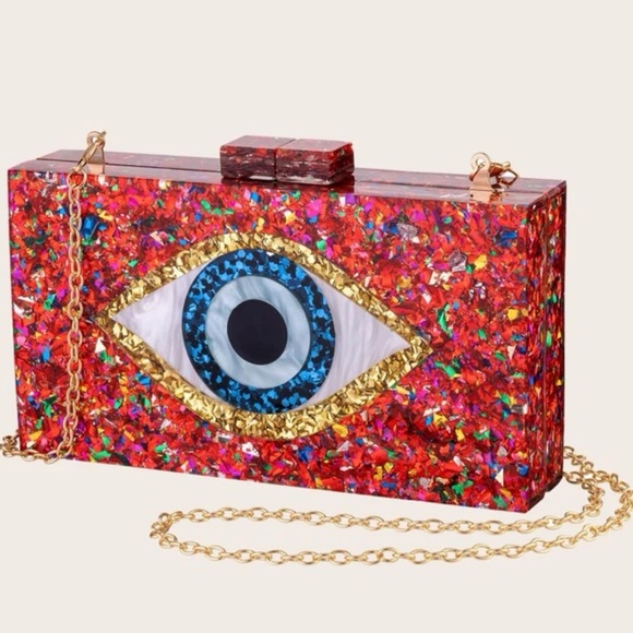 Handbags - Red EvilEye Purse